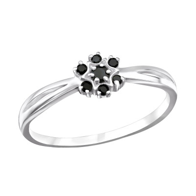 Silver Sparkling Ring with Cubic Zirconia