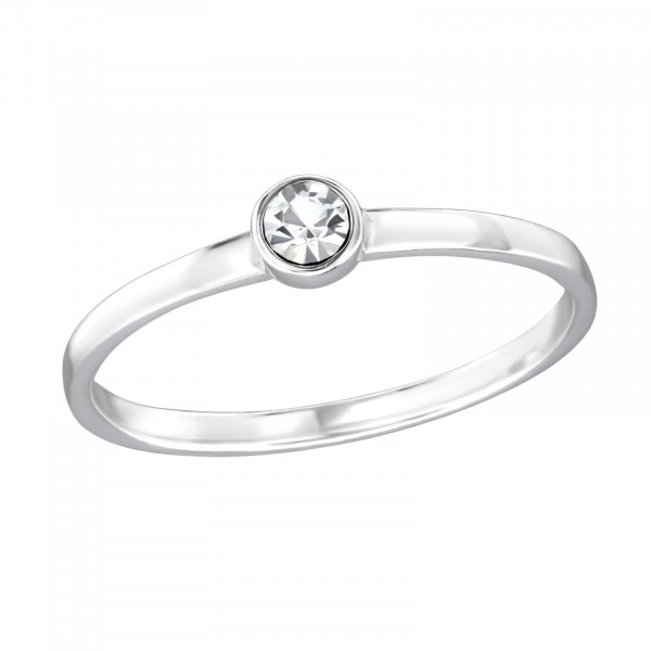 Buy quality silver 92.5 gents single stone diamond ring Rh-Gr933 in  Ahmedabad