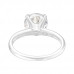 Silver Round Ring with Cubic Zirconia