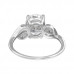 Silver Geometric Ring with Cubic Zirconia