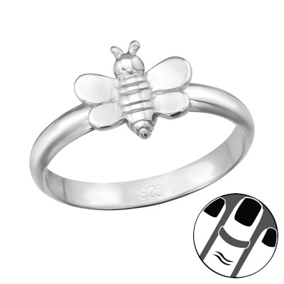 Silver Bee Ring