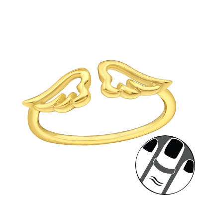 Silver Wings Midi Ring