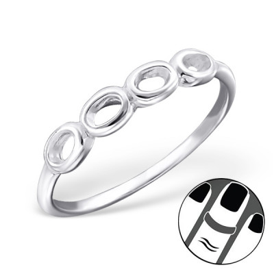 Silver Bubble Midi Ring