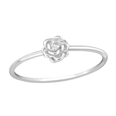 Silver Rose Ring