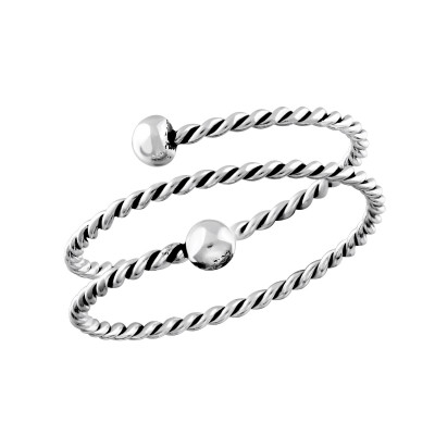 Silver Double Twisted Ring