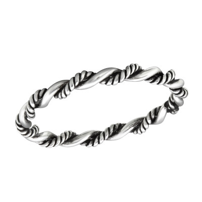 Silver Twisted Ring