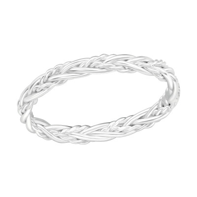 Silver Braided Ring