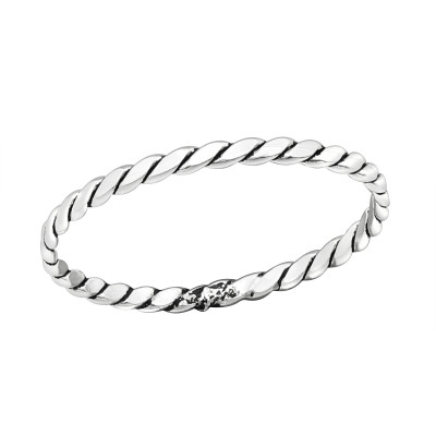 Silver Rope Ring