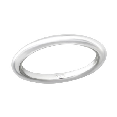 Silver 2.5mm Band Ring