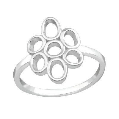 Silver Flower Ring