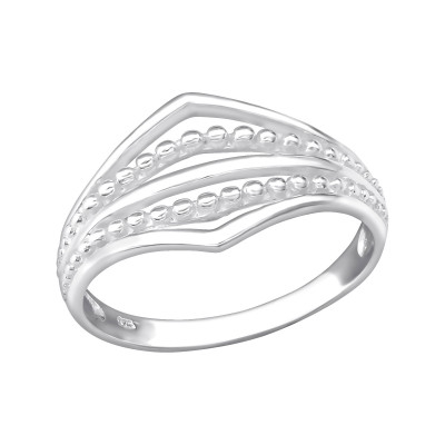 Silver Patterned Ring