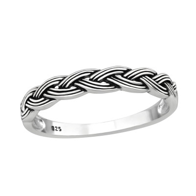 Silver Patterned Ring