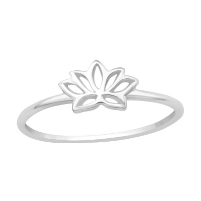 Silver Lotus Ring