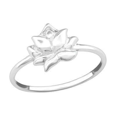 Silver Lotus Ring