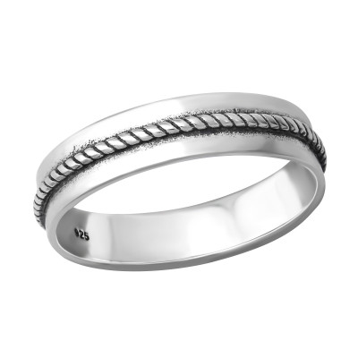 Silver Rope Ring