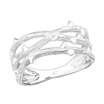 Silver Branch Ring