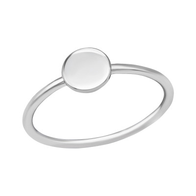 Silver Round Ring