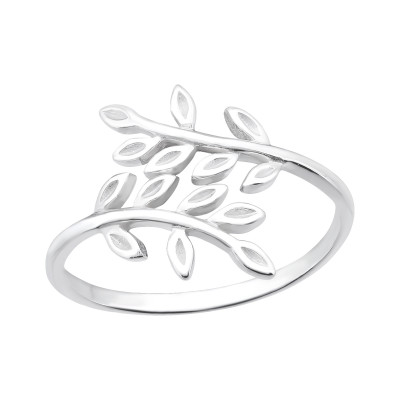 Silver Olive Leaf Ring