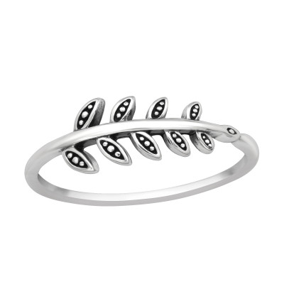 Silver Leaves Ring