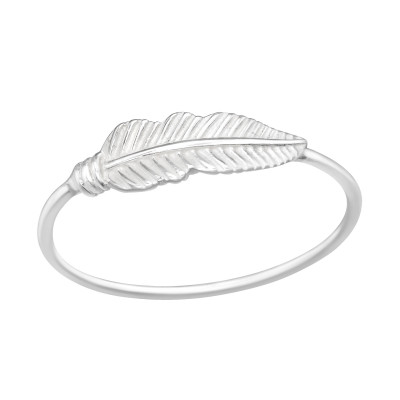 Silver Feather Ring