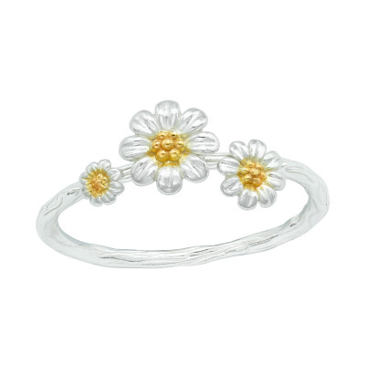 Silver Flower Ring