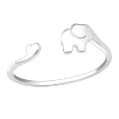 Silver Elephant Ring