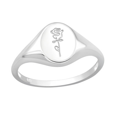 Silver Rose Ring