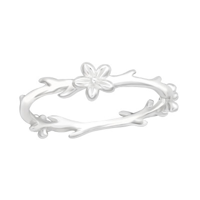 Silver Flower Ring