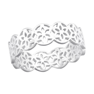 Silver Flower Ring