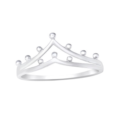 Silver Crown Ring