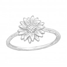 Silver Flower Ring