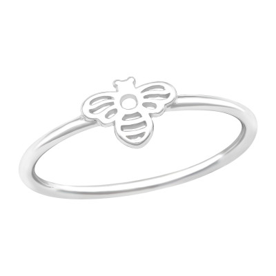 Silver Bee Ring