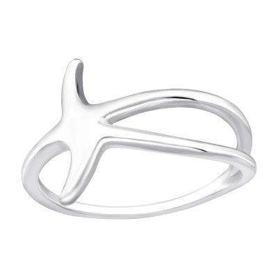 Silver Starfish Ring