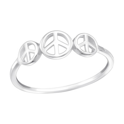 Silver Peace Ring