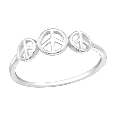 Silver Peace Ring