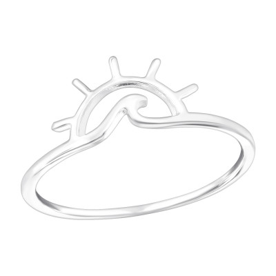 Silver Wave Ring