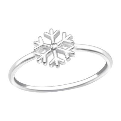 Silver Snowflake Ring