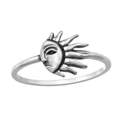 Sun Sterling Silver Ring