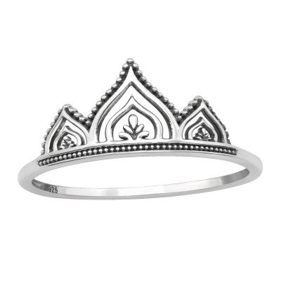 Silver Crown Ring