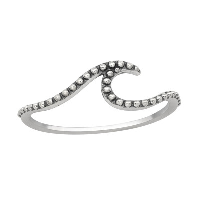 Silver Wave Ring