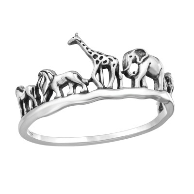 Animals Sterling Silver Ring