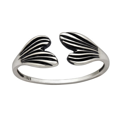 Whale Tail Sterling Silver Ring