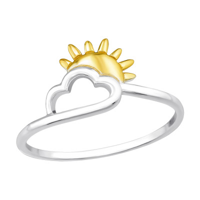 Clouded Sun Sterling Silver Ring