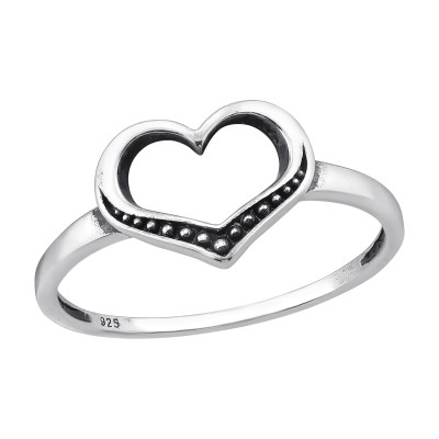 Heart Sterling Silver Ring