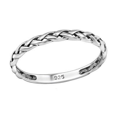 Silver Braided Ring