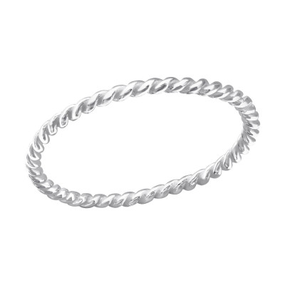 Silver Twisted Ring