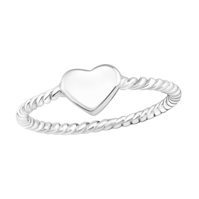 Silver Heart Ring