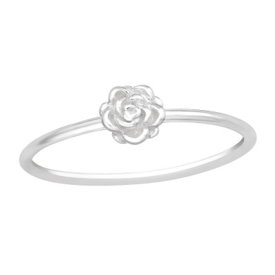 Silver Rose Ring