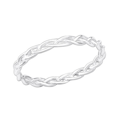 Silver Braided Ring