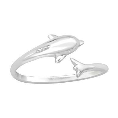 Dolphin Sterling Silver Ring